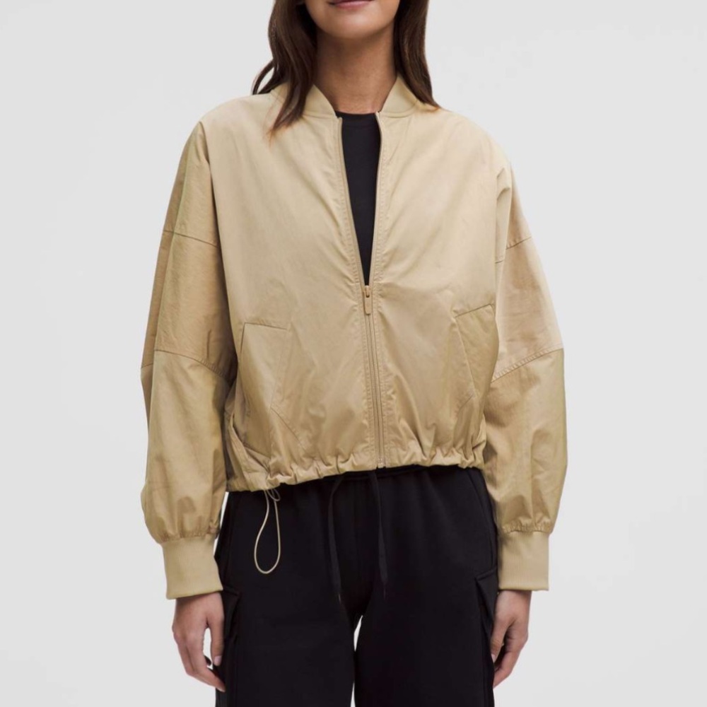 NWT Lululemon Lightweight Hem-Cinch Bomber Jacket Size XS